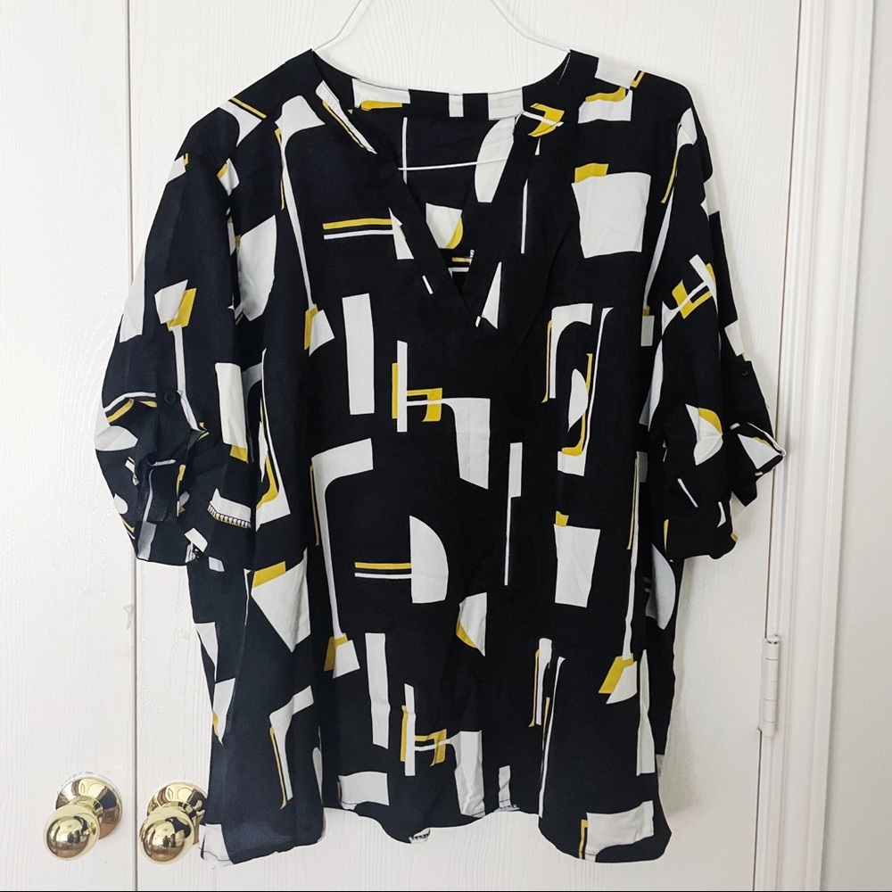 SHEIN GEOMETRIC BLOUSE